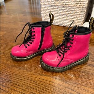 Dr. Martens Hot Pink Kids' Boots